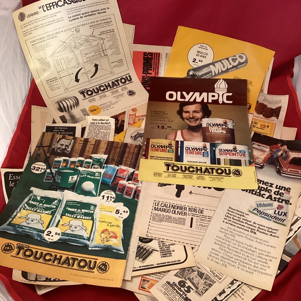Various sizes vintage advertising junk journal for scrapbooking or craft